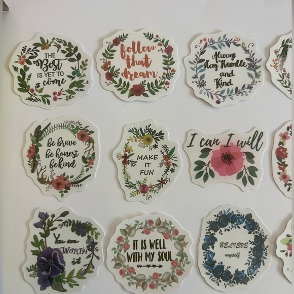 Motivational Vinyl Stickers Bundle - 15 New Stickers Total - Picture 2 of 3